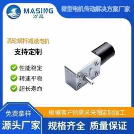 厂家生产涡轮蜗杆370无刷减速直流电机带自锁猫砂盆抓娃娃电机12v