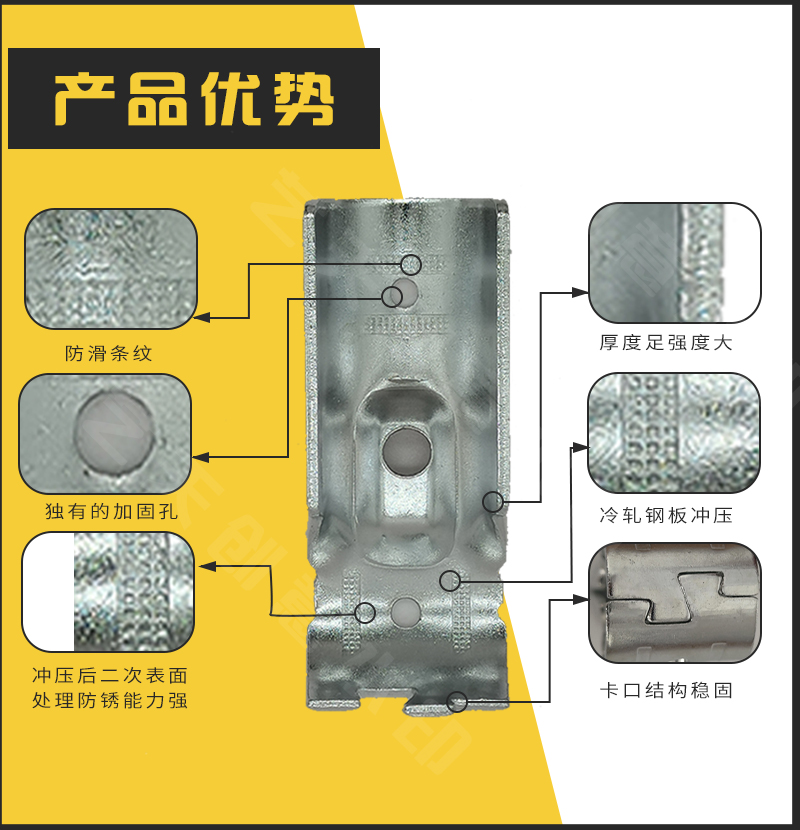 20mm 4分管扣件镀锌管卡扣圆管不锈钢管连接件紧固件大棚配件暖棚