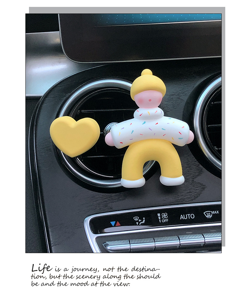 2025 New Villain Car Aromatherapy Car Perfume Air Vent Decoration Diffusing Stone Car Interior Ornament for Women