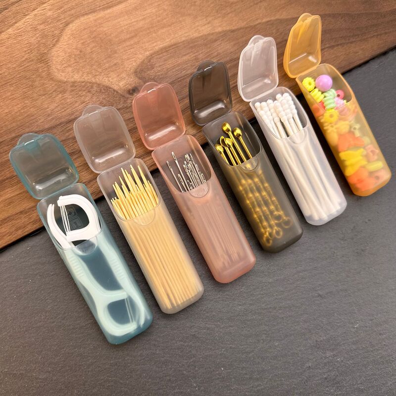 Portable Small Storage Box Travel Storage Capsule Pill Box Pp Food Grade Toothpick Floss Small Parts Mini Storage Portable Small Storage Box Travel Storage Capsule Pill Box Pp Food Grade Toothpick Floss Small Parts Mini Storage