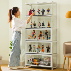 Pop Mart Display Cabinet Blind Box Shelf Storage Rack Action Figure Wall LEGO Stand Transparent Display Cabinet Acrylic