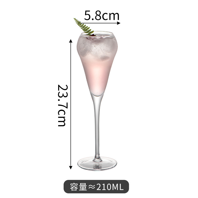 Vaso de champagne francés Vaso de champagne espumoso Vaso de champagne creativo Vaso de vidrio Vaso de vidrio Vaso de vidrio Vaso de vidrio