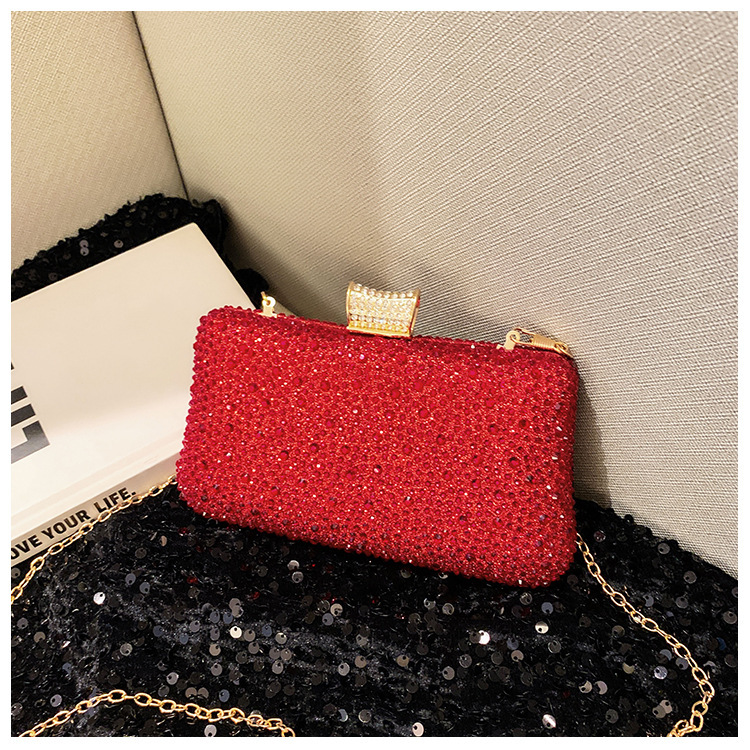 Bolsa de cena flash transfronteriza, bolsas de cena de diamantes calientes, bolsas de mano de diamantes de lujo, bolsas de mano de moda de fiesta