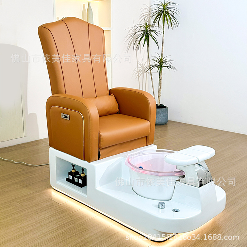 Silla eléctrica de baño de pies con respaldo ajustable para club de spa, silla de spa, silla de manicuría, salón de belleza de pies para surf