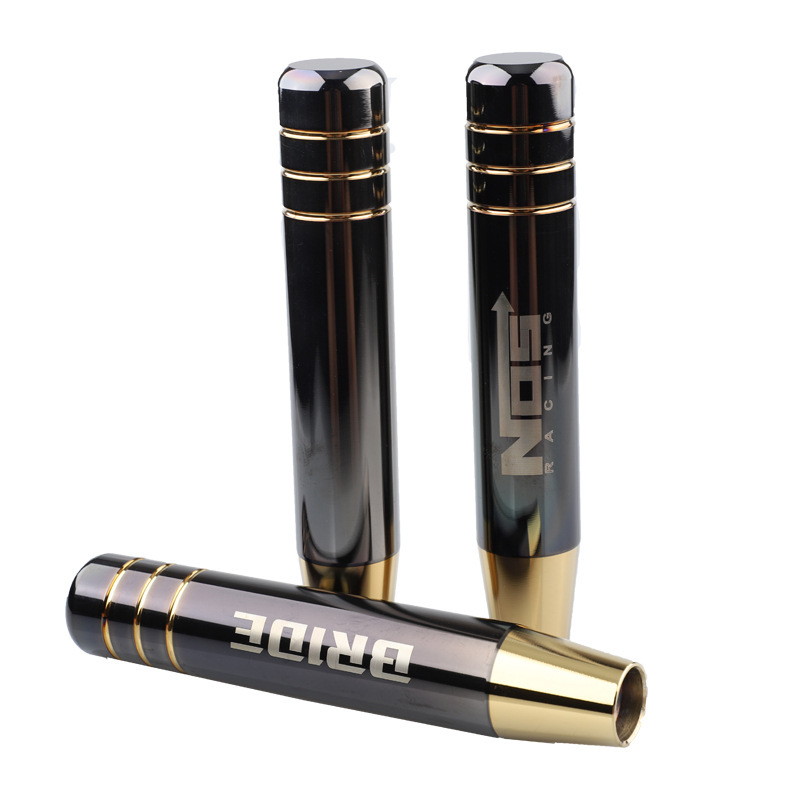 Universal Modified NOS Bride Black Gold Shift Knob