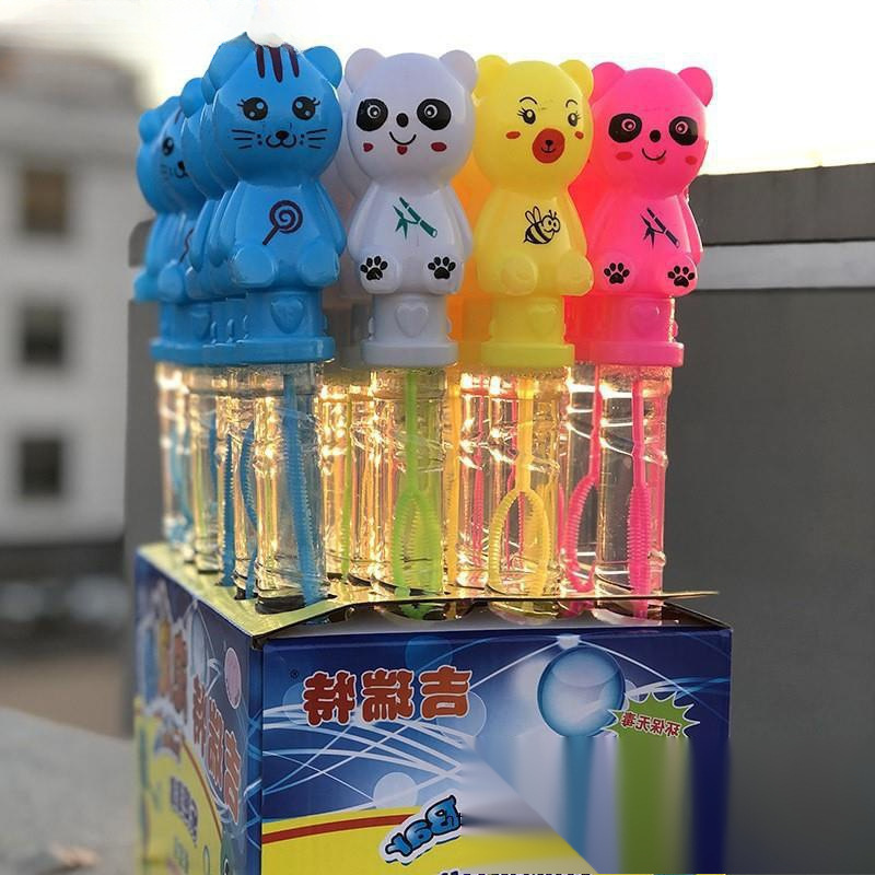 厂家供应 38cm小兔子泡泡棒瓶儿童塑料玩具空塑料瓶 液体泡泡水瓶
