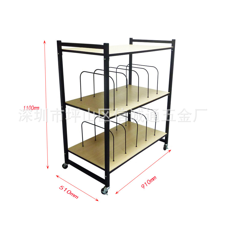 加工制做落地三层枕头展示架 床上用品铁艺展示架 枕头棉被展示架
