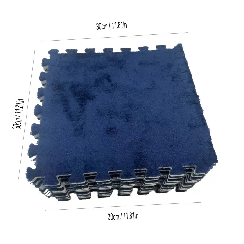 Amazon transfronterizo costura alfombra de noche dormitorio alfombra de piso balcón alfombra de mosaico desmontable y lavable gamuza