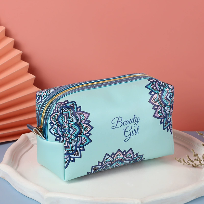 Capacious cosmetic bag, square waterproof organizer bag, (Cross-border trading)