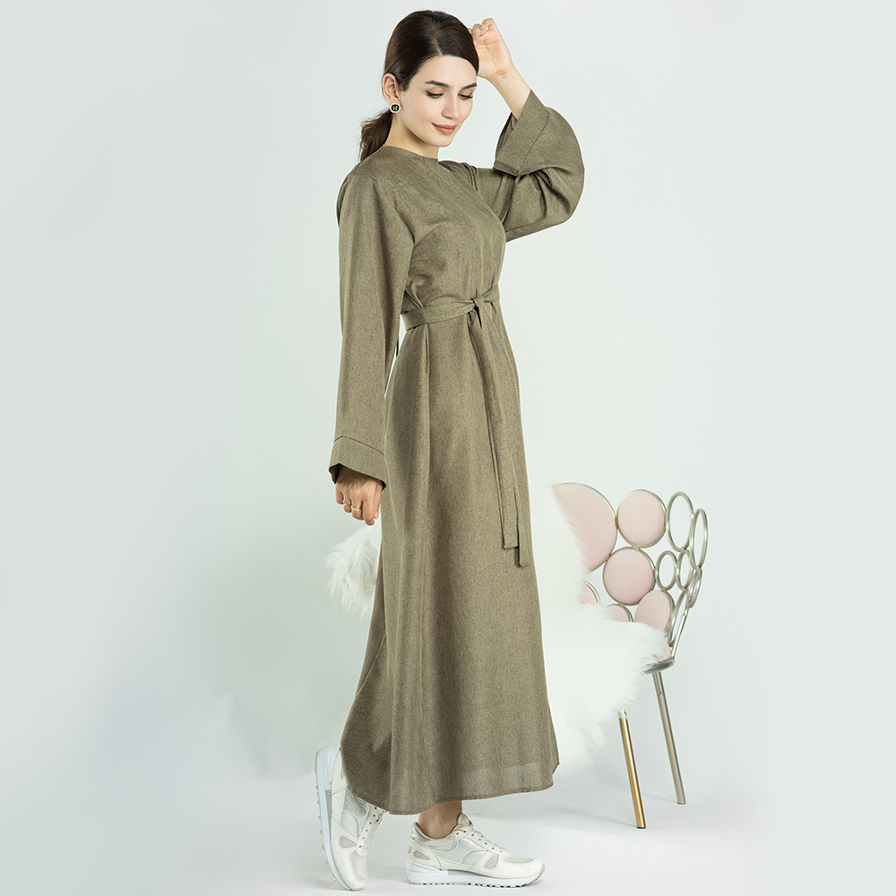 Cárdigan informal turco de color liso para mujer talla grande Loriya LR573 image 14