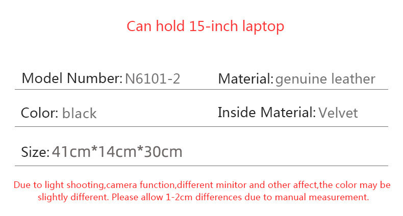 Cặp da nam cỡ lớn đựng laptop 15.6 inch, túi xách tay công sở kiêm túi du lịch bằng da bò — Da cây cao su, lót nhung cao cấp chi tiết 13