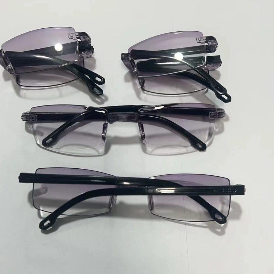 Складной умный зум-очков Frameless glasses, анти-синий свет, гранёный край — модели 9352/9430