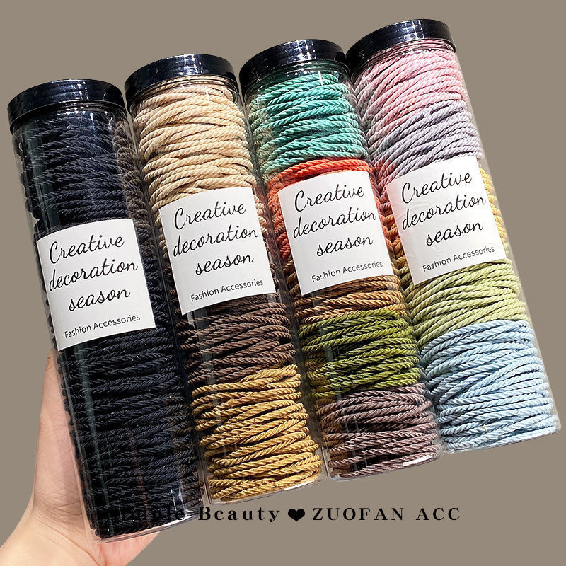 [Exclusive for Dropshipping] Basic Seamless Hair Extension Ring with Threaded Anti-Slip Hair Tie That Does Not Damage Hair Accessories