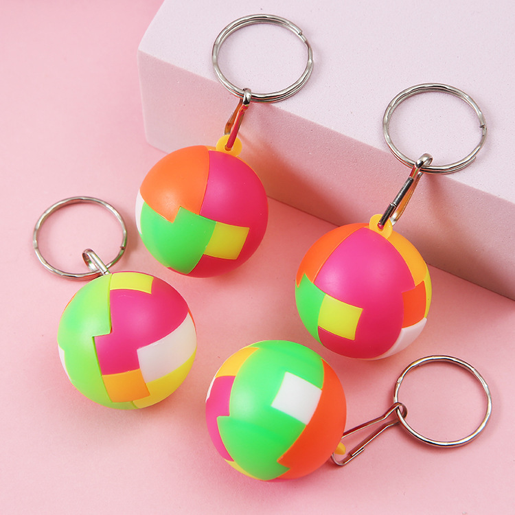 国境を越えた売れ筋孔明ロックルーバンロックパズルミニビルディングブロッククリエイティブ組み立てボールおもちゃルービックキューブボール DIY キー|undefined