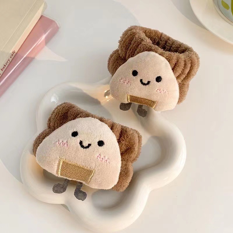 Nuevo producto de dibujos animados muñequera especial para lavar felpa lindo oso de dibujos animados lavando la cara muñequera impermeable y absorbente