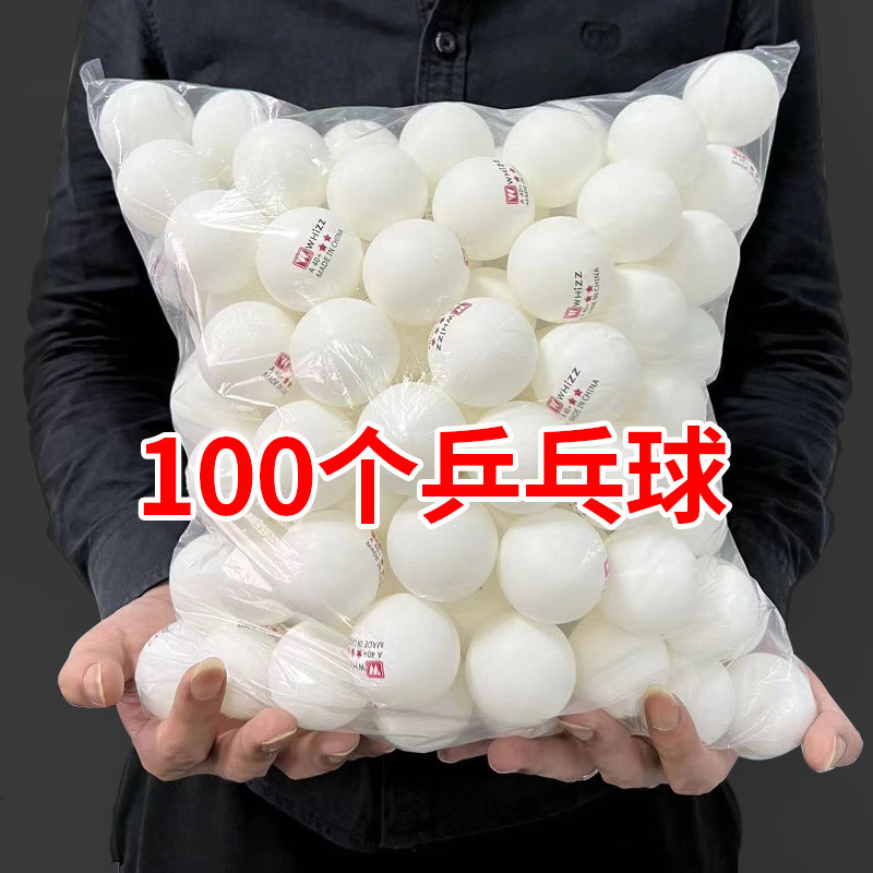 Authentic Table Tennis Three-Star Competition Training Resistant to Playing 40+ New Material Factory Wholesale 100 Table Tennis Balls