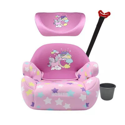 HOBESIN child safety seat booster Car child safety seat - unicorn-cup-holder-seat-cushion-protector-pillow