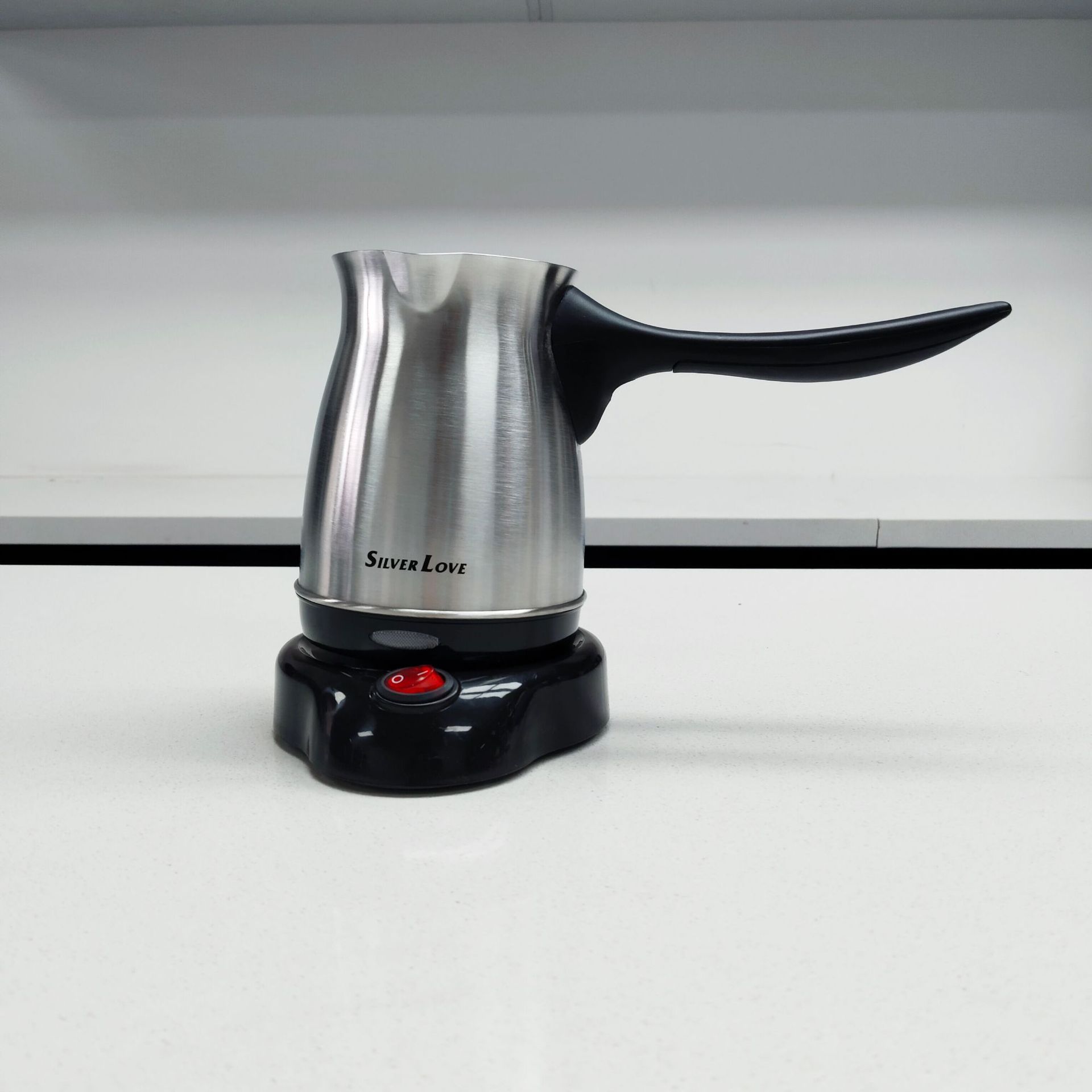 Exportación de acero inoxidable cafetera eléctrica cafetera doméstica turca pequeña cafetera de agua de mano cafetera eléctrica cafetera de hierba rápida cafetera image 4