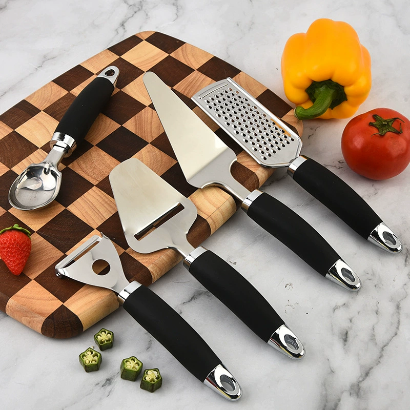 Из нержавеющей стали кухонные гаджеты для дома лопата для пиццы сыр строгатель мороженого ложка нож кухонный набор оптом