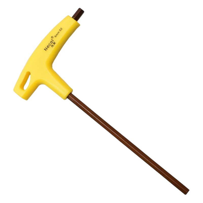 Nigao S2 желтая Т-образная ручка шестигранный ключ одинарный набор метрических шестигранных ключей 7-образный Т-образный ключ Шестигранная отвертка