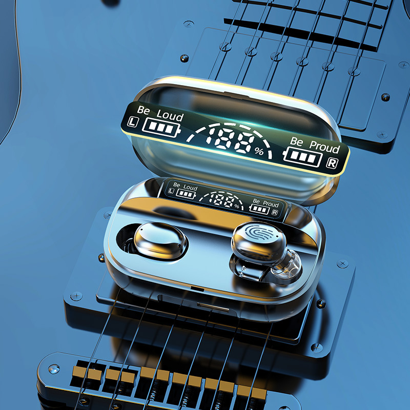 Fábrica privada T6 de los auriculares Bluetooth de los TWS del modelo nuevo binaural inalámbrico in-ear 5,2 del tacto transfronterizo