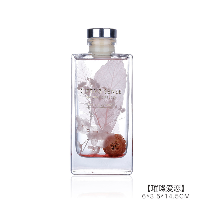 Sin fuego aromaterapia aura flor hombro botella aromaterapia 150ml fresco y duradero sala de bodas decoración del hogar aromaterapia interior