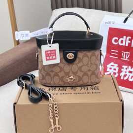 蔻家女包Kay盒子包georgie时尚休闲化妆包马车扣单肩斜挎包手提包