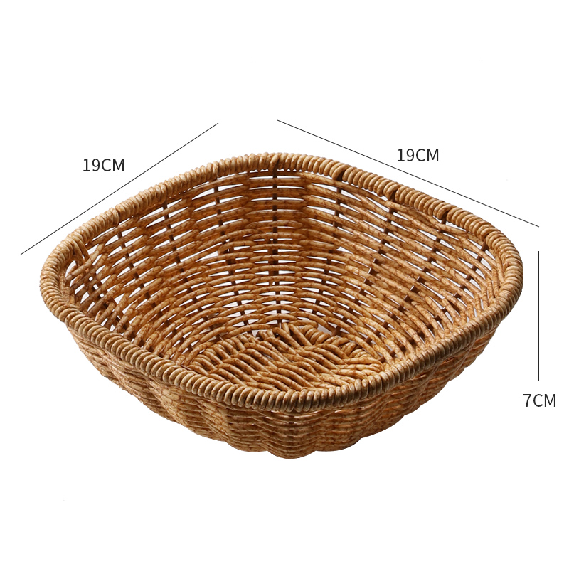 Kens Nórdico de frutas platos de comedor sala de estar mesa de té en el hogar canasta de bocadillos en línea ins canasta de bocadillos imitación de藤 nuevo