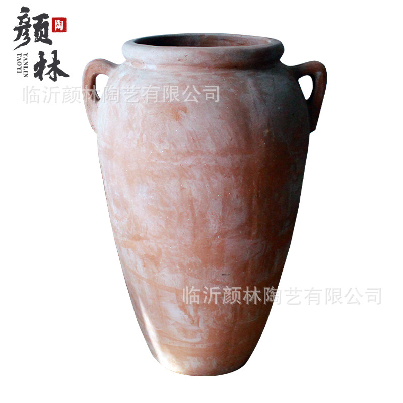 Gran vasija de cerámica americana gran vasija de cerámica paisajista gran vasija de cerámica gruesa gran vasija de cerámica roja gran vasija de cerámica gran patio