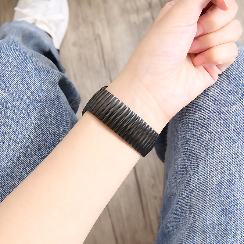 Cinturini per orologi in acciaio inossidabile elastico cinturino fionda 20/22mm quadrante lucido quadrante sabbia cinturino elastico universale_voghion.com