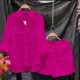 Amazon Cross-border Spring and Autumn plus size Loose Temperament Casual Western Style Age-reducing Fashion Cotton and Linen Solid Color Shirt suit