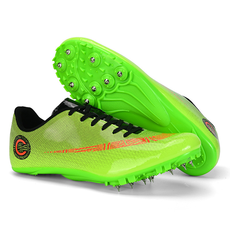 Zapatos de pista zapatos de entrenamiento integral de la pareja zapatos de pico de estudiante resistente al desgaste zapatos de pista de Sprint zapatos de entrenamiento de competencia zapatos de pico