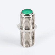 有线电视英制公制对接f头全铜直通连接转接头 同轴电缆双通延长线