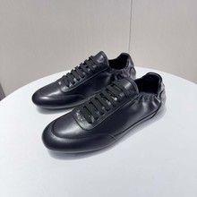 高版本25欧洲站真皮时尚男鞋运动鞋跑步鞋潮流休闲舒适懒人鞋跨境