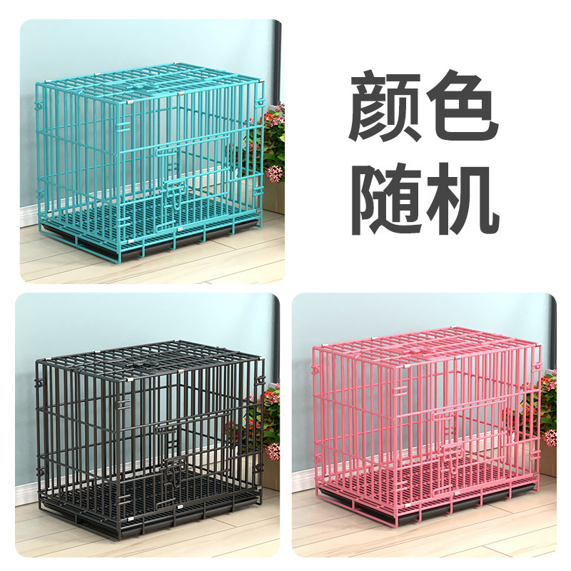 極太犬ケージ 天窓付き太いステンレスワイヤー テディドッグケージ 猫ケージ ウサギケージ ペット折りたたみ中小型犬|undefined