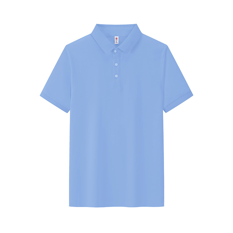 Business 7A antibacteriano Solo fresco antiarrugas color sólido solapa de manga corta ropa de trabajo camiseta de polo camisa POLO personalizada