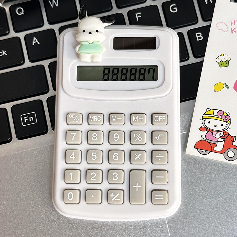Calculadora de dibujos animados lindo creativo estudiante cultura de oficina producto de alto valor mini computadora portátil al por mayor