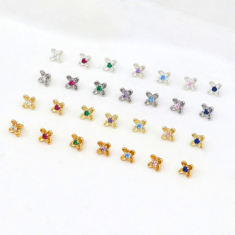 Color-Preserving 18K Real Gold Micro-Inlaid Zirconia Osmanthus Flower Bud Pendant DIY Handmade Bracelet Necklace Beading Accessories D179 Color-Preserving 18K Real Gold Micro-Inlaid Zirconia Osmanthus Flower Bud Pendant DIY Handmade Bracelet Necklace Beading Accessories D179