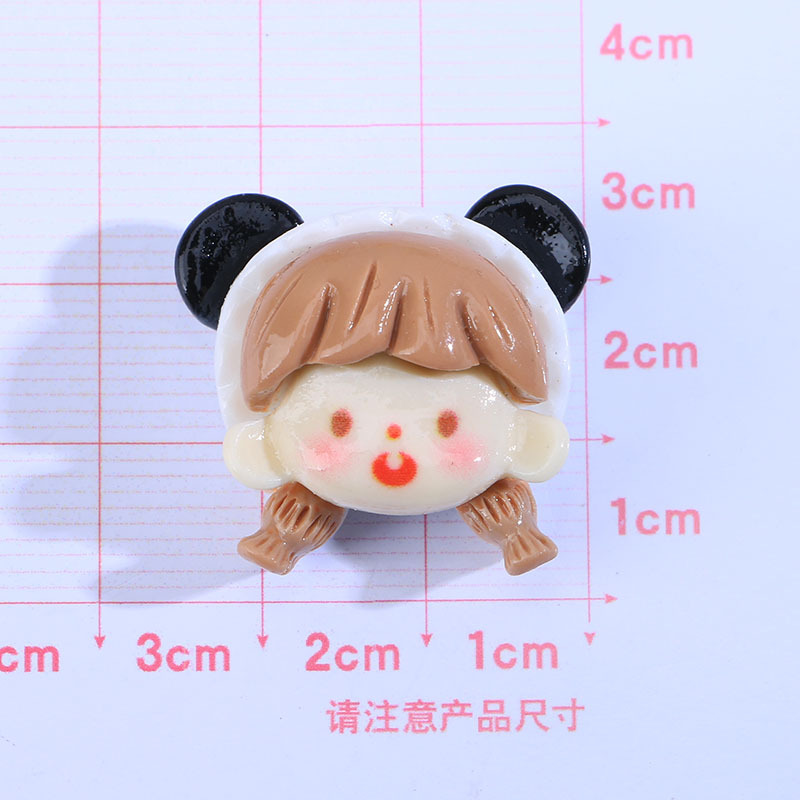 Ventas directas de fábrica nuevo brillante chica de dibujos animados accesorios de resina DIY horquilla hecha a mano accesorios para el cabello hebilla de zapato material al por mayor