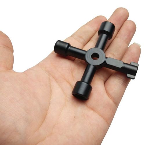 New product wholesale multi-purpose triangle key wrench in electric control cabinet elevator water meter valve square hole key wrench