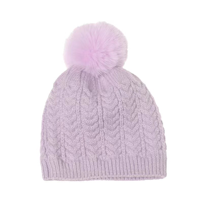 Cappello lavorato a maglia con palline di lana per bambini, autunno e inverno, specifico per la piattaforma_voghion.com