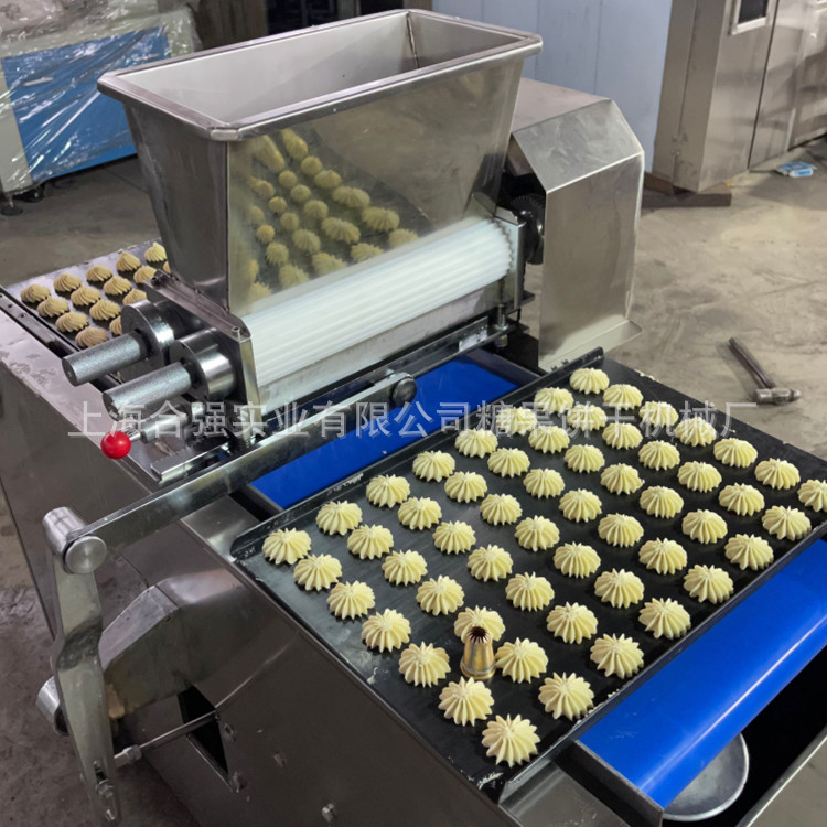供应曲奇机械 糕点生产线 小型曲奇饼干机HQ400 合强曲奇设备价优