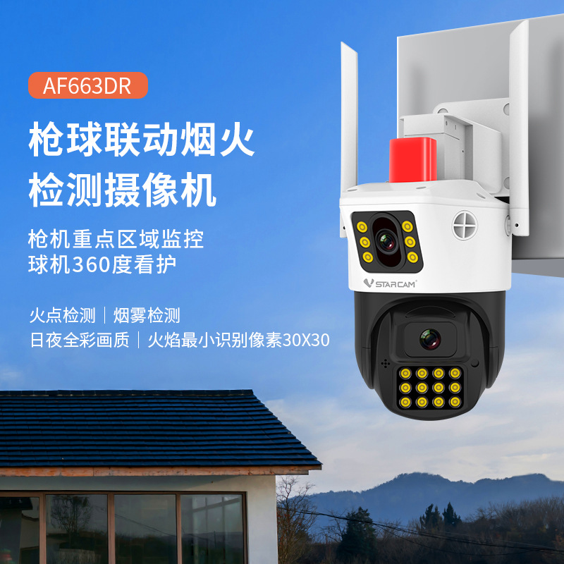 Transfronterizos dedicados a la detección de humo de incendios cámara de detección de humo de seguridad al aire libre fabricante de monitor de alarma