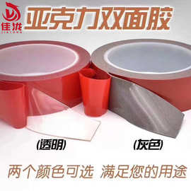 高粘双面胶贴亚克力双面胶泡棉EVA强力无痕纳米可移胶高粘度