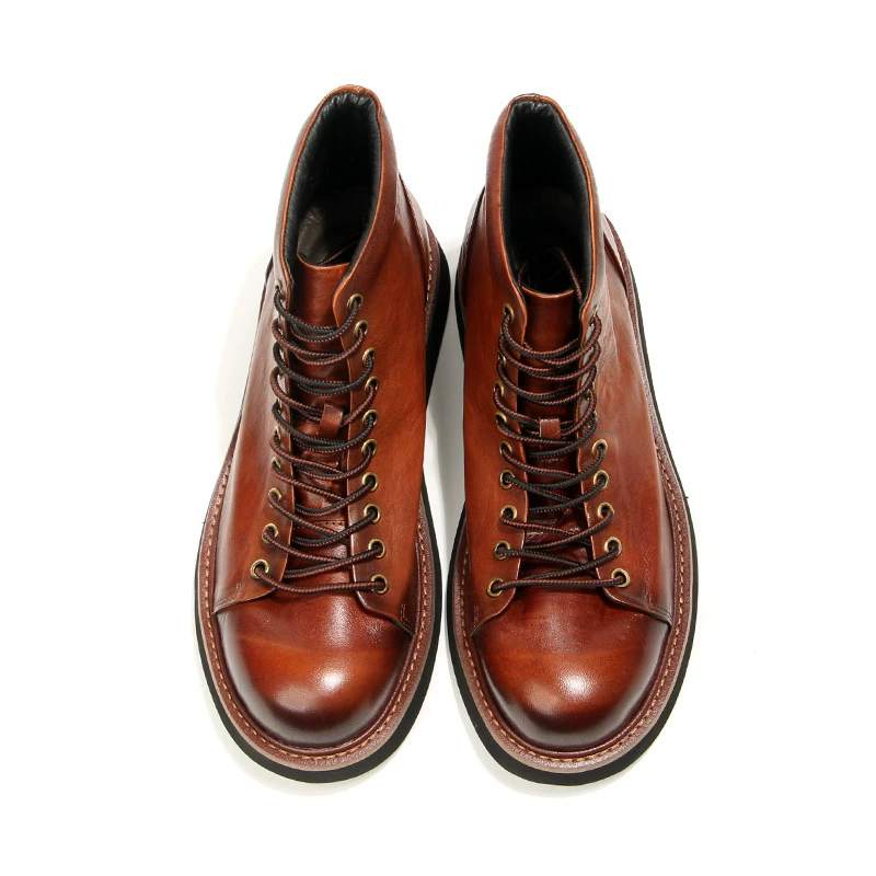 Skydiver, retro boots, high footwear for leisure, handmade