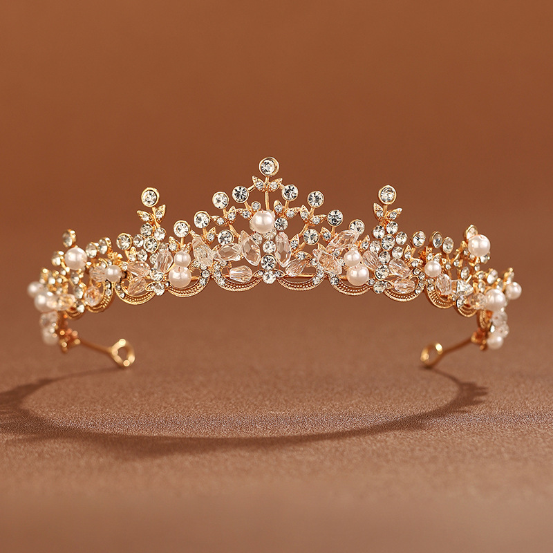 欧米の大気の手作りの王冠の新婦の頭飾りの女性の18歳の王女の成人の贈り物の誕生日の王冠の結婚の糸の飾り