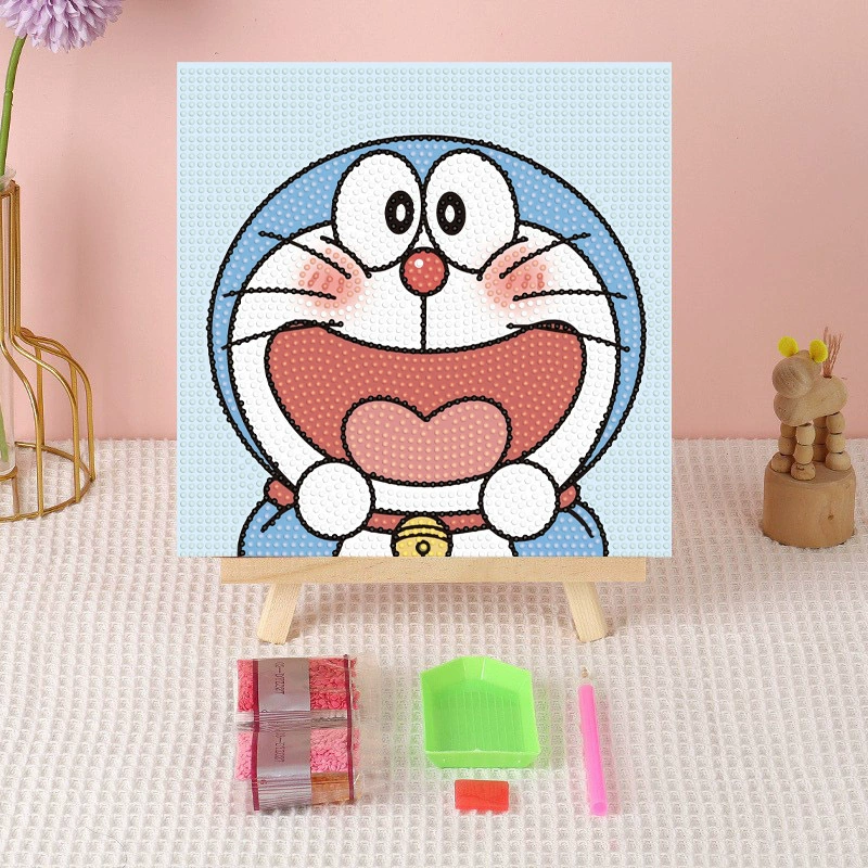 Алмазная вышивка (canvas) Genshin Impact DIY, 20×20 / 30×30, деревянная внутренняя рама и набор инструментов