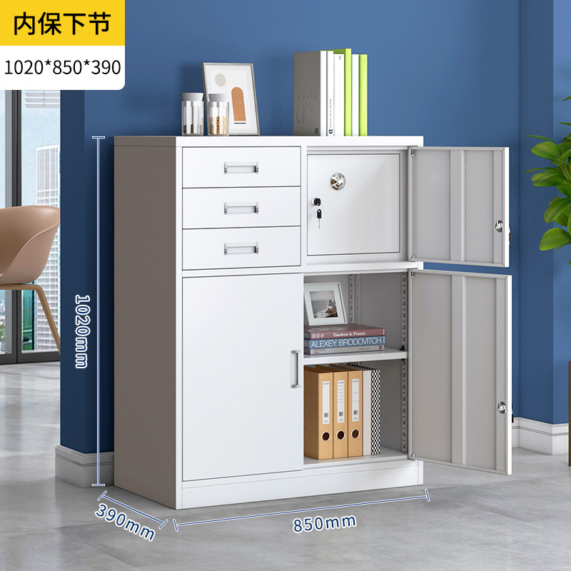 Factoria de comercio exterior gabinete pequeño gabinete de acero gabinete de archivos de oficina con cerradura gabinete de herramientas gabinete de archivos financieros gabinete de almacenamiento