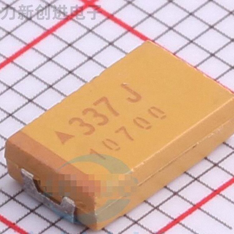 TAJY337K006RNJ描述330uF(337) ±10% 6.3V 钽电容