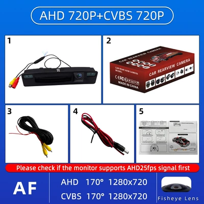 Suitable for 12/13 Fox Vehicle camera - ford-151617-focus-ahd720pcvbs-dual-control-fish-eye-wide-angle